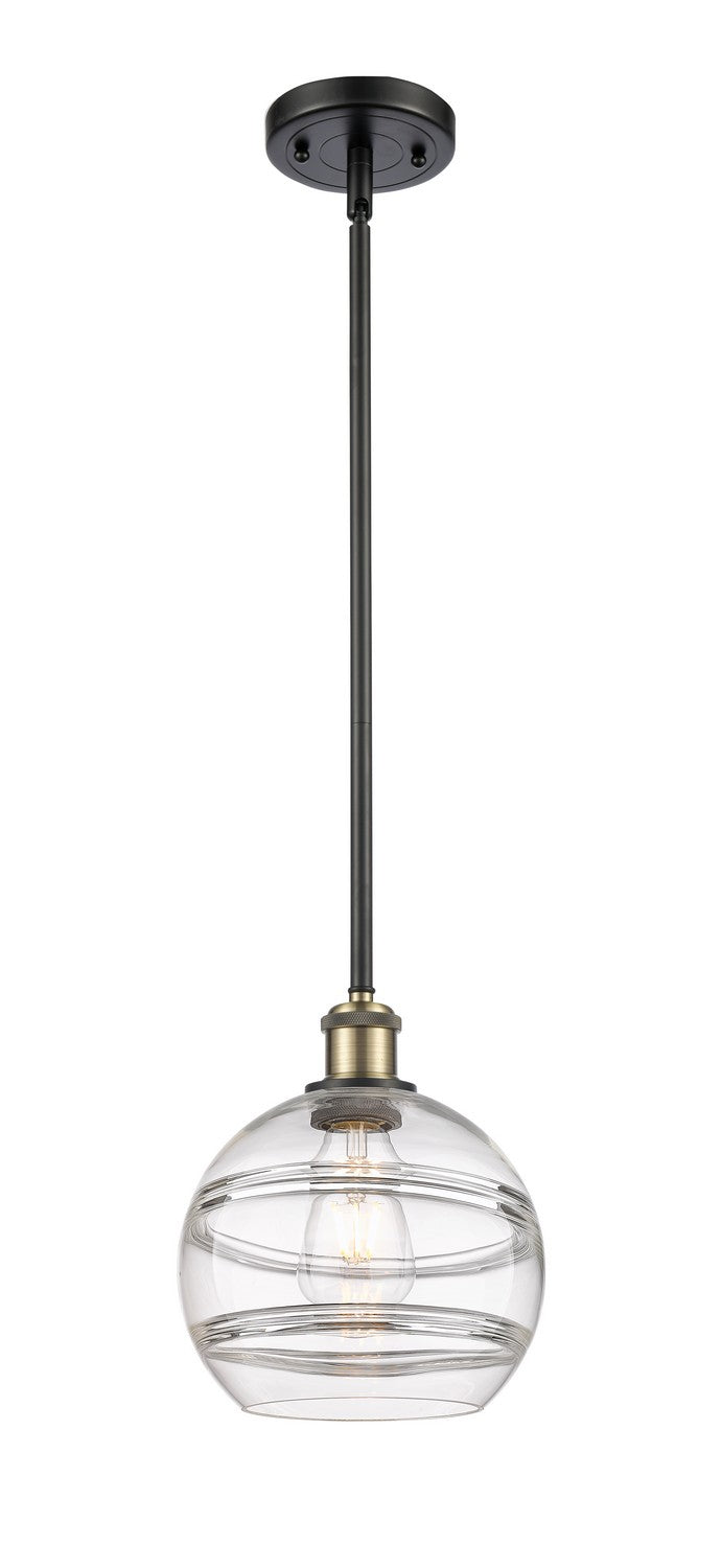 Innovations 516-1S-BAB-G556-8CL One Light Mini Pendant, Black Antique Brass