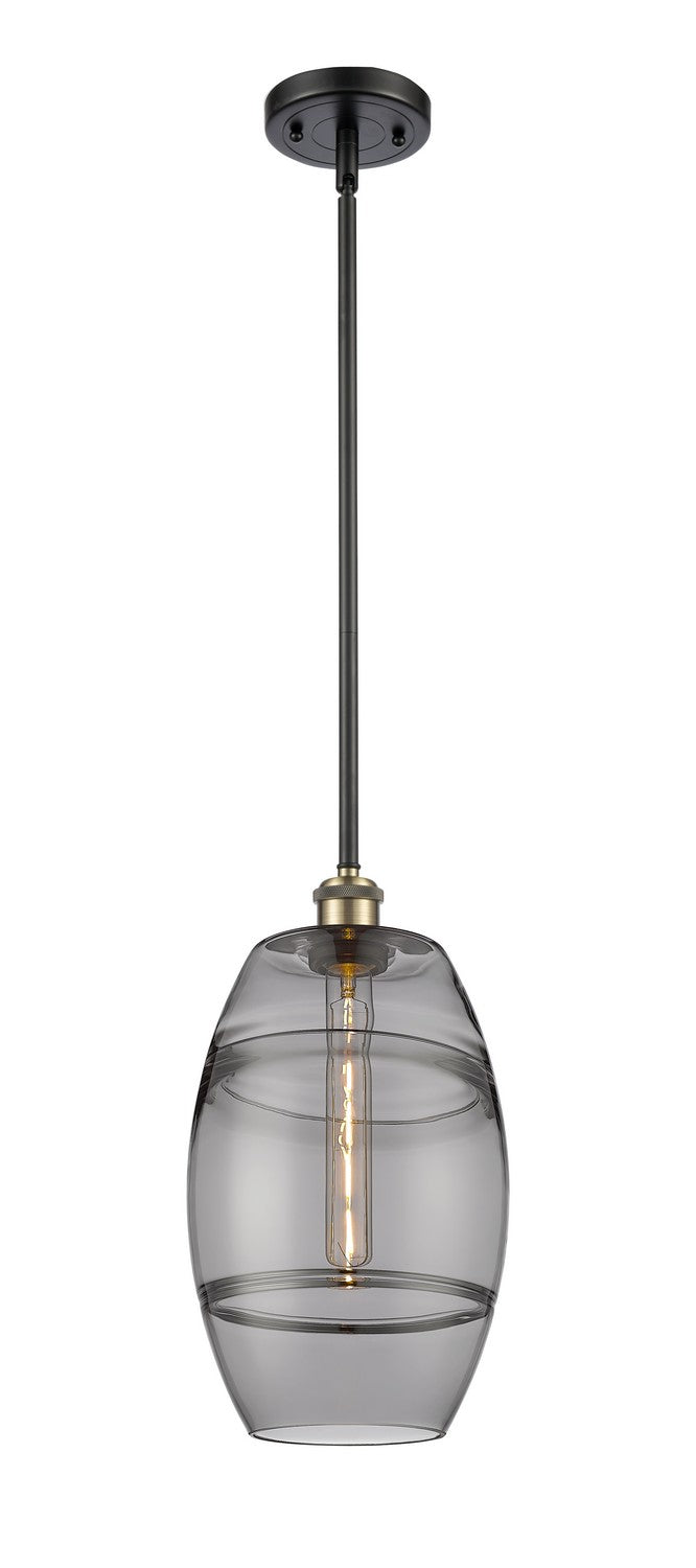 Innovations 516-1S-BAB-G557-8SM One Light Mini Pendant, Black Antique Brass