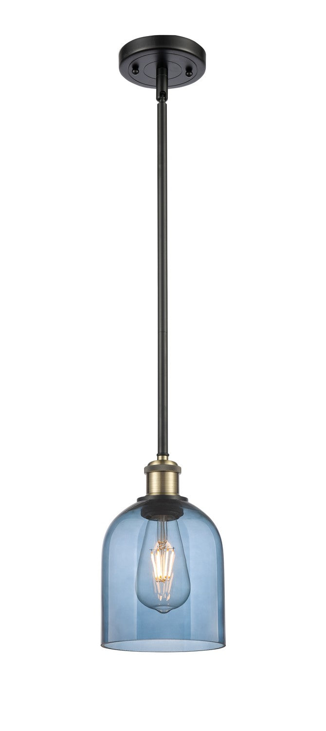 Innovations 516-1S-BAB-G558-6BL One Light Mini Pendant, Black Antique Brass