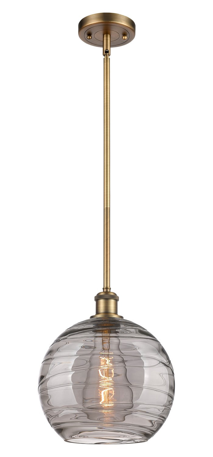 Innovations 516-1S-BB-G1213-10SM One Light Mini Pendant, Brushed Brass