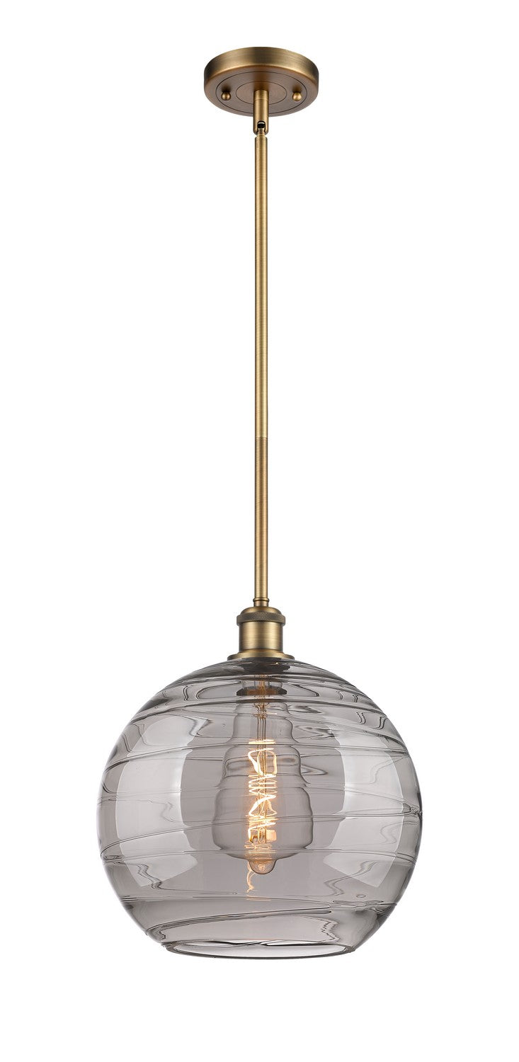Innovations 516-1S-BB-G1213-12SM One Light Mini Pendant, Brushed Brass