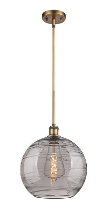 Innovations 516-1S-BB-G1213-12SM One Light Mini Pendant, Brushed Brass