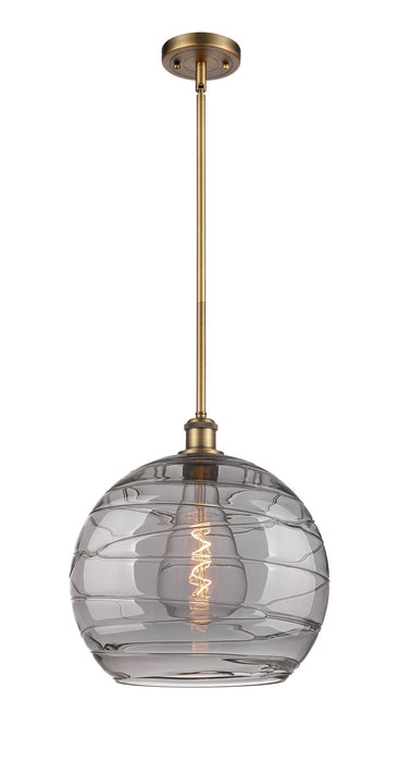 Innovations 516-1S-BB-G1213-14SM One Light Pendant, Brushed Brass