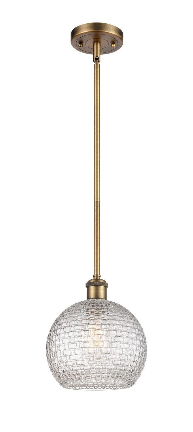 Innovations 516-1S-BB-G122C-8CL One Light Mini Pendant, Brushed Brass