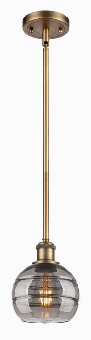 Innovations 516-1S-BB-G556-6SM One Light Mini Pendant, Brushed Brass