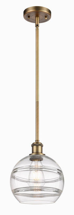 Innovations 516-1S-BB-G556-8CL One Light Mini Pendant, Brushed Brass