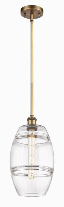 Innovations 516-1S-BB-G557-8CL One Light Mini Pendant, Brushed Brass