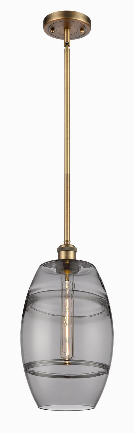 Innovations 516-1S-BB-G557-8SM One Light Mini Pendant, Brushed Brass