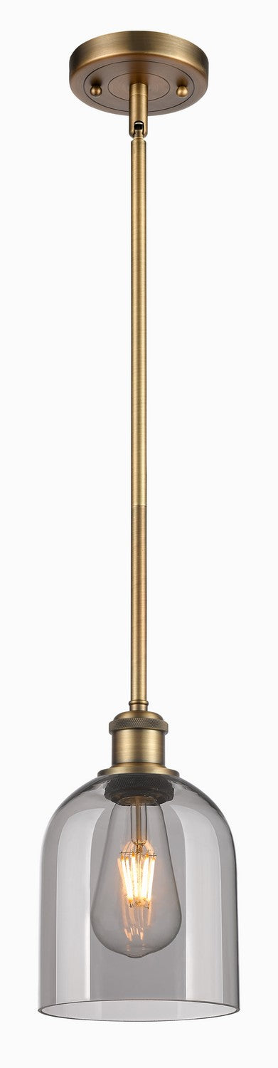 Innovations 516-1S-BB-G558-6SM One Light Mini Pendant, Brushed Brass