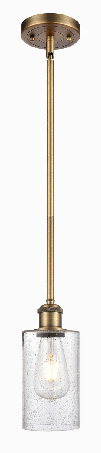 Innovations 516-1S-BB-G804 One Light Mini Pendant, Brushed Brass