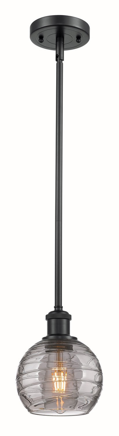 Innovations 516-1S-BK-G1213-6SM One Light Mini Pendant, Matte Black