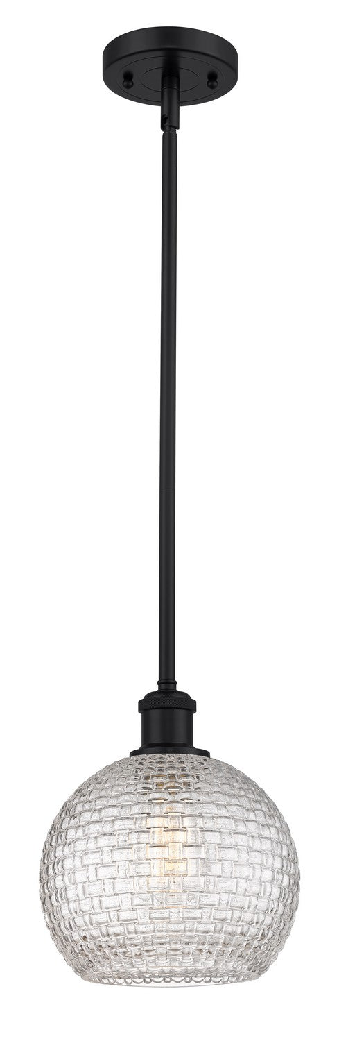 Innovations 516-1S-BK-G122C-8CL One Light Mini Pendant, Matte Black