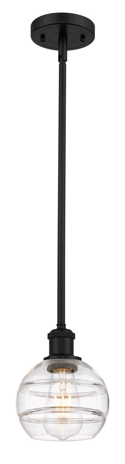 Innovations 516-1S-BK-G556-6CL One Light Mini Pendant, Matte Black
