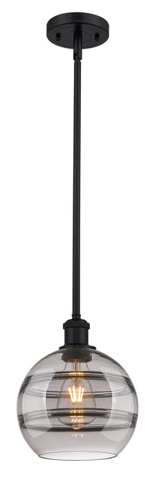 Innovations 516-1S-BK-G556-8SM One Light Mini Pendant, Matte Black