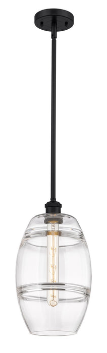 Innovations 516-1S-BK-G557-8CL One Light Mini Pendant, Matte Black