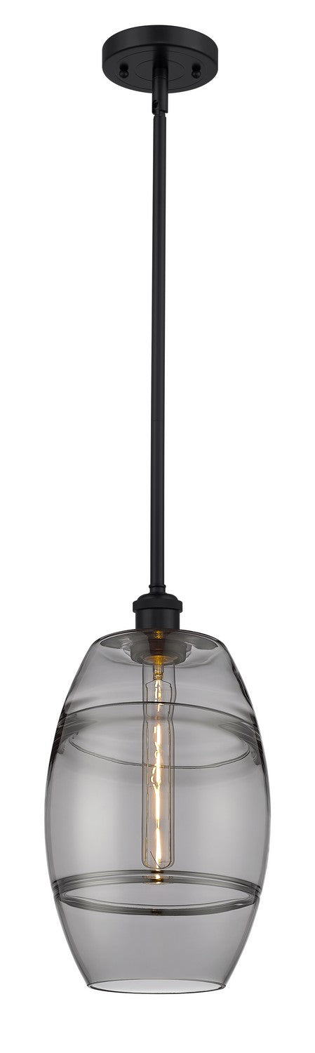 Innovations 516-1S-BK-G557-8SM One Light Mini Pendant, Matte Black