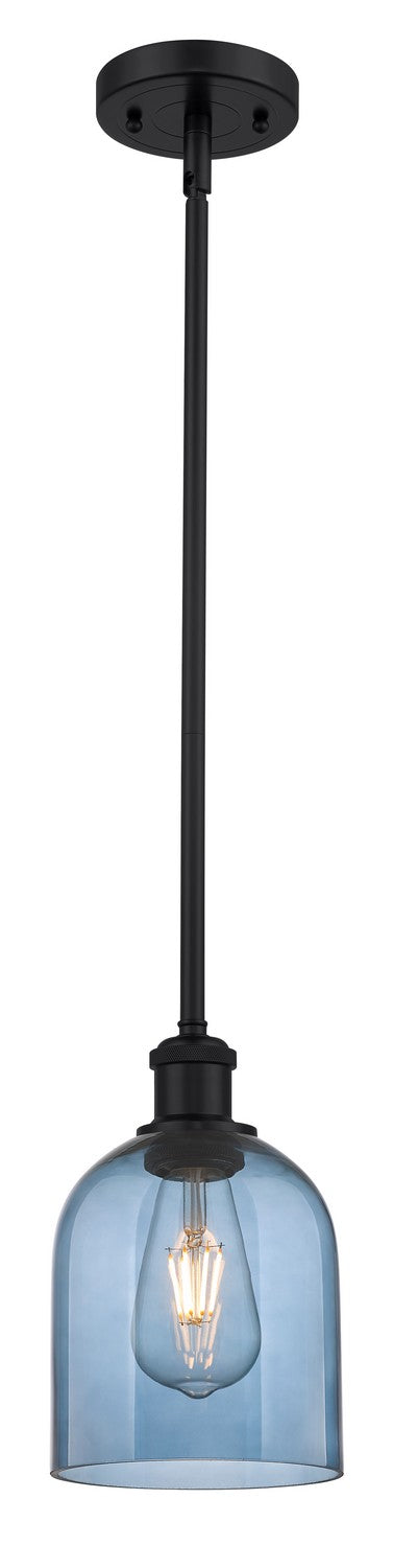 Innovations 516-1S-BK-G558-6BL One Light Mini Pendant, Matte Black