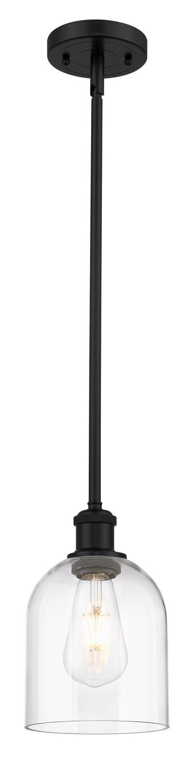 Innovations 516-1S-BK-G558-6CL One Light Mini Pendant, Matte Black