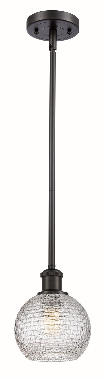 Innovations 516-1S-OB-G122C-6CL One Light Mini Pendant, Oil Rubbed Bronze