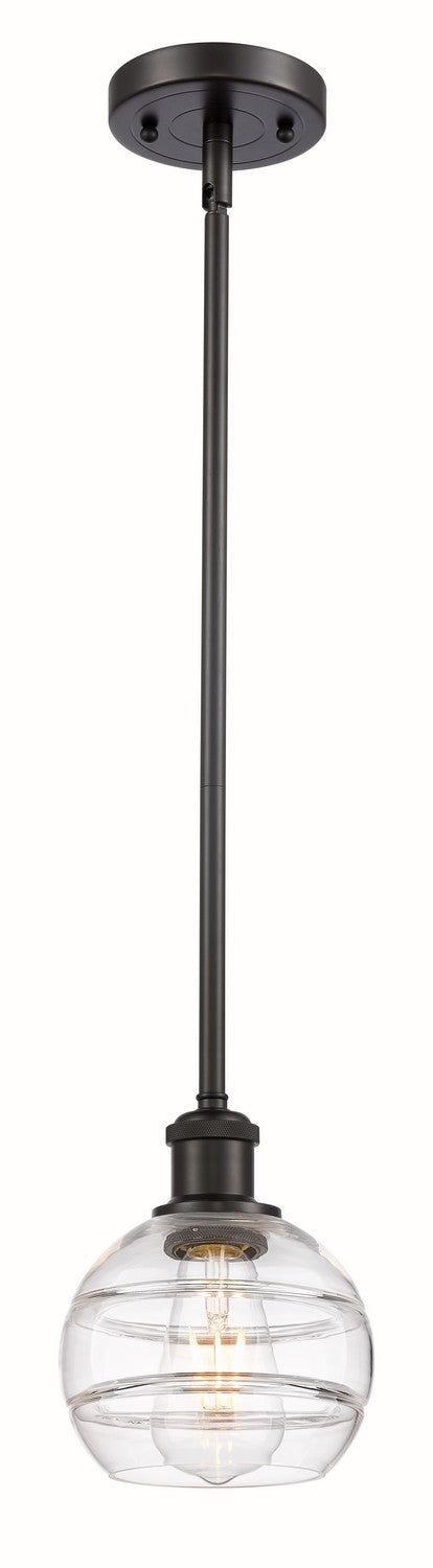 Innovations 516-1S-OB-G556-6CL One Light Mini Pendant, Oil Rubbed Bronze