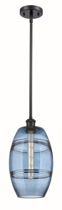 Innovations 516-1S-OB-G557-8BL One Light Mini Pendant, Oil Rubbed Bronze
