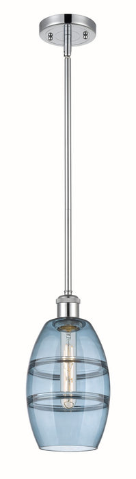 Innovations 516-1S-PC-G557-6BL One Light Mini Pendant, Polished Chrome