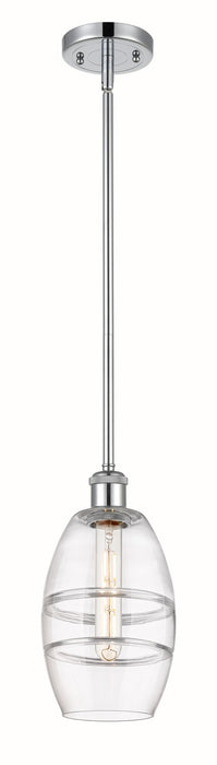 Innovations 516-1S-PC-G557-6CL One Light Mini Pendant, Polished Chrome