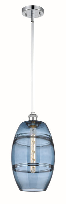 Innovations 516-1S-PC-G557-8BL One Light Mini Pendant, Polished Chrome