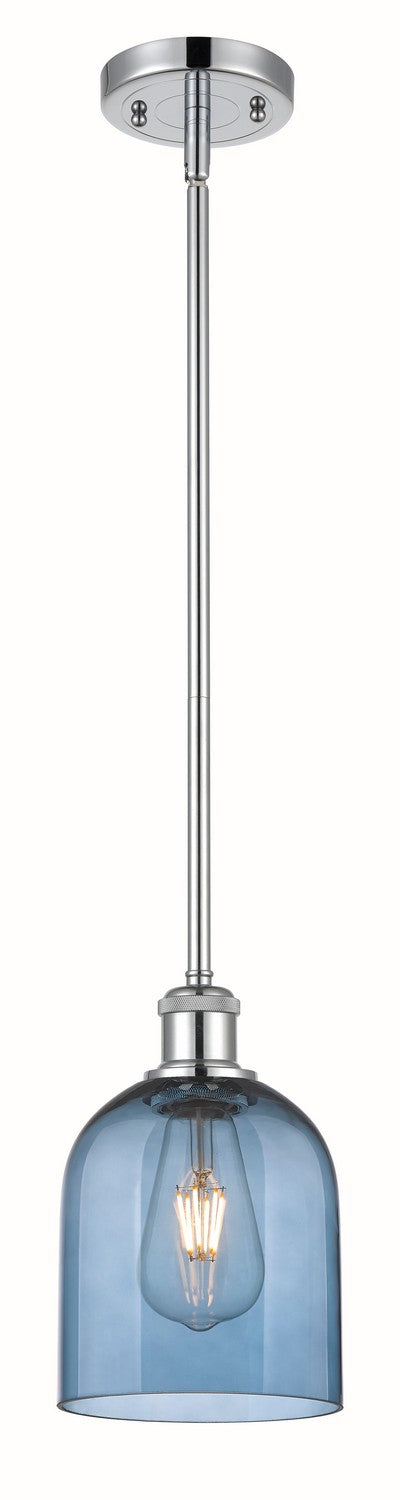Innovations 516-1S-PC-G558-6BL One Light Mini Pendant, Polished Chrome