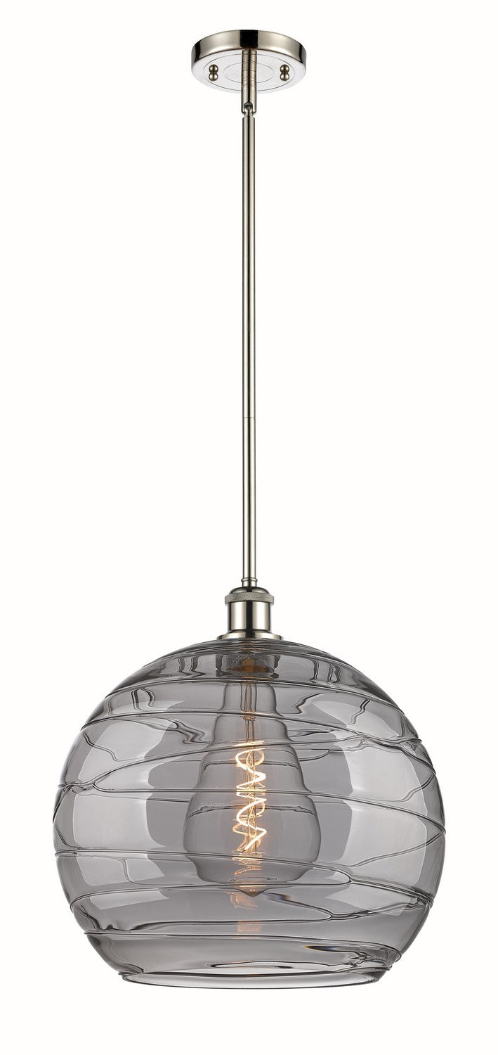 Innovations 516-1S-PN-G1213-14SM One Light Pendant, Polished Nickel