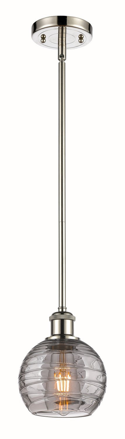 Innovations 516-1S-PN-G1213-6SM One Light Mini Pendant, Polished Nickel