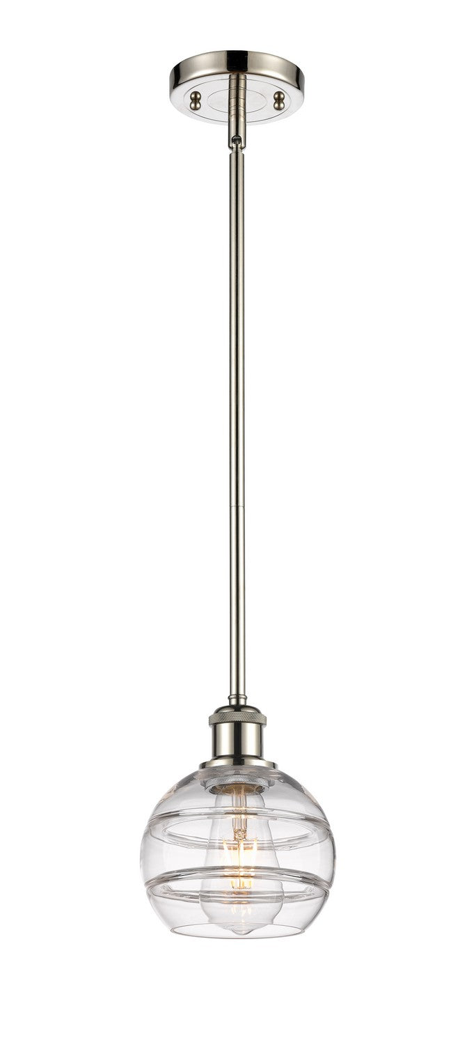 Innovations 516-1S-PN-G556-6CL One Light Mini Pendant, Polished Nickel