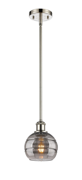 Innovations 516-1S-PN-G556-6SM One Light Mini Pendant, Polished Nickel