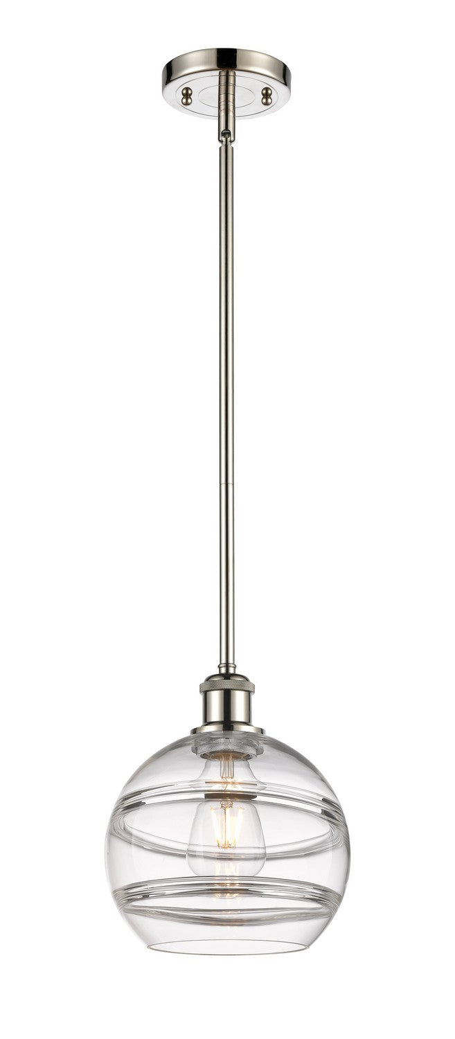 Innovations 516-1S-PN-G556-8CL One Light Mini Pendant, Polished Nickel