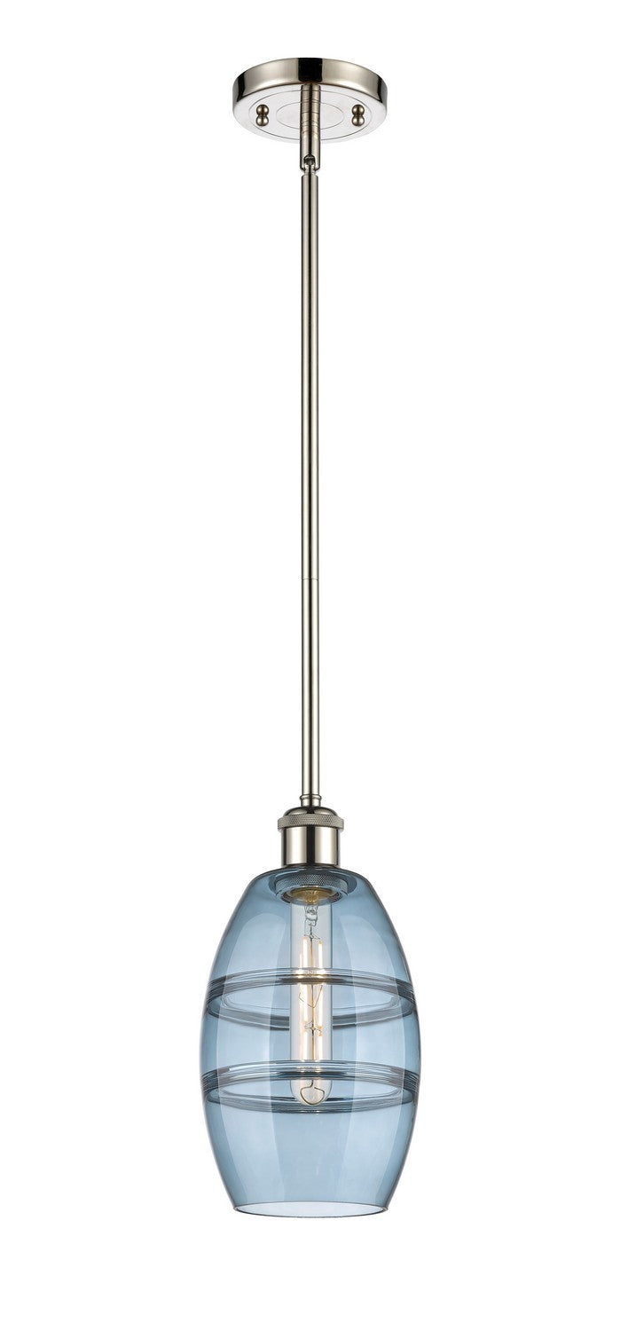 Innovations 516-1S-PN-G557-6BL One Light Mini Pendant, Polished Nickel