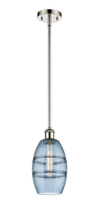 Innovations 516-1S-PN-G557-6BL One Light Mini Pendant, Polished Nickel
