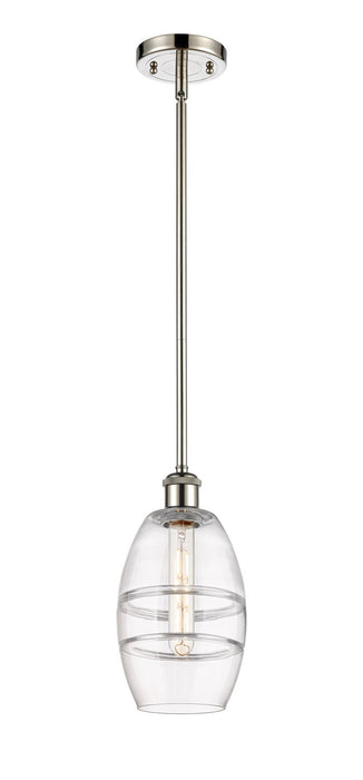 Innovations 516-1S-PN-G557-6CL One Light Mini Pendant, Polished Nickel
