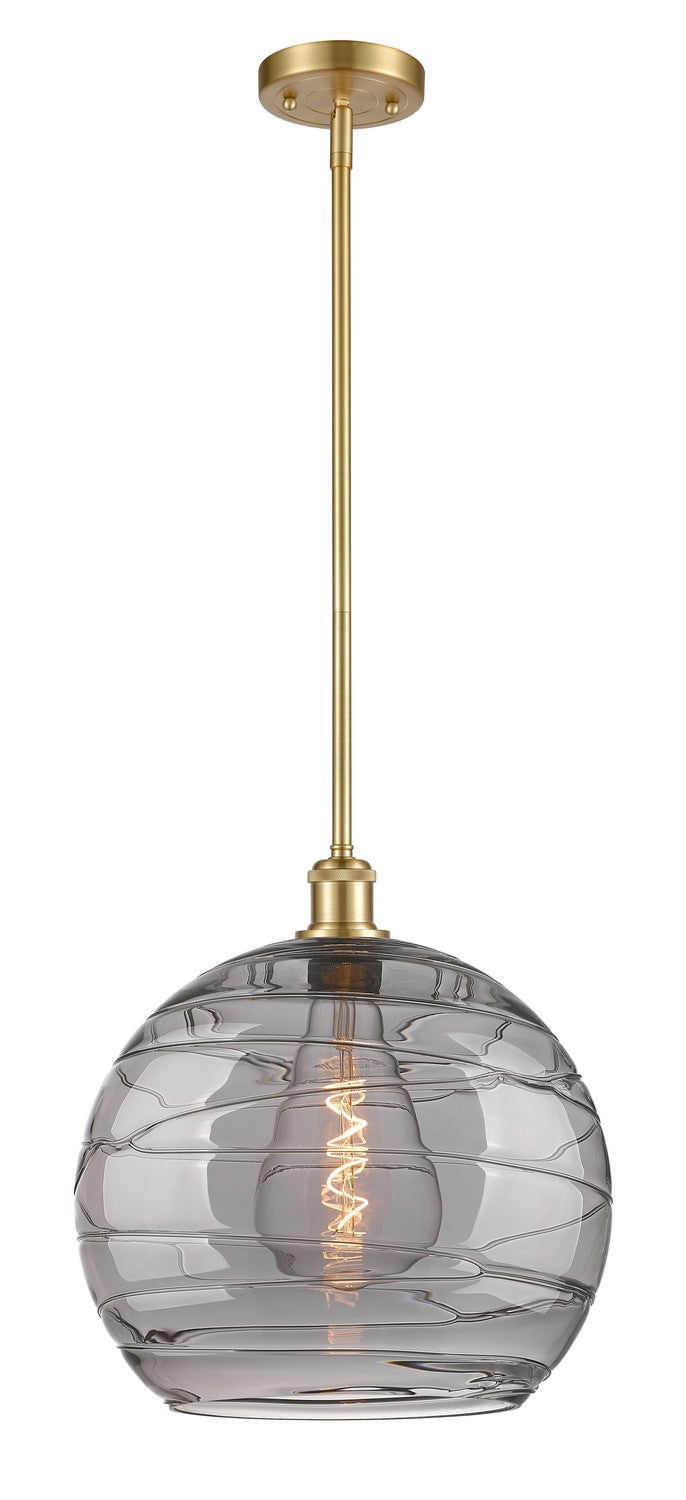 Innovations 516-1S-SG-G1213-14SM One Light Pendant, Satin Gold