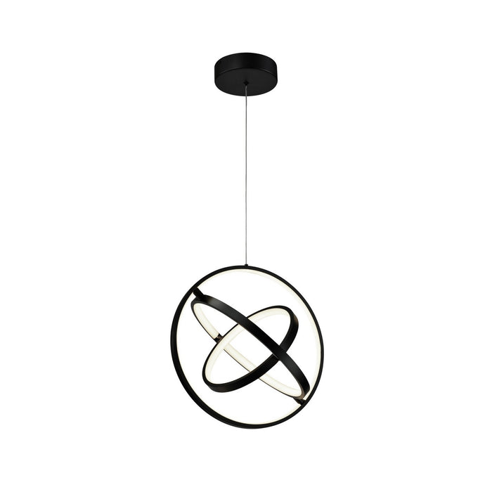 Artcraft AC6691BK LED Pendant, Semi Gloss Black