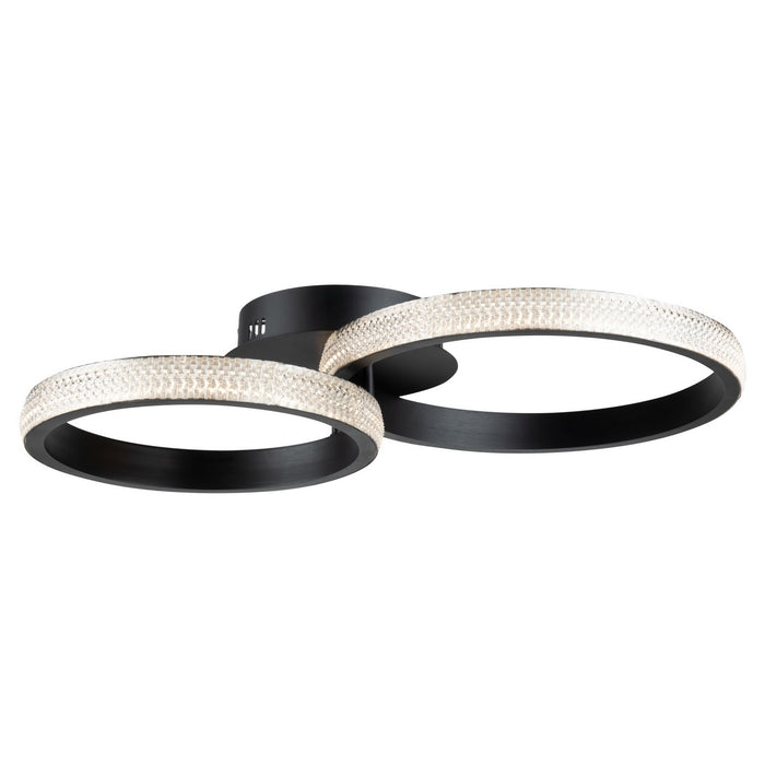 Artcraft AC6714BK LED Flush Mount, Matte Black