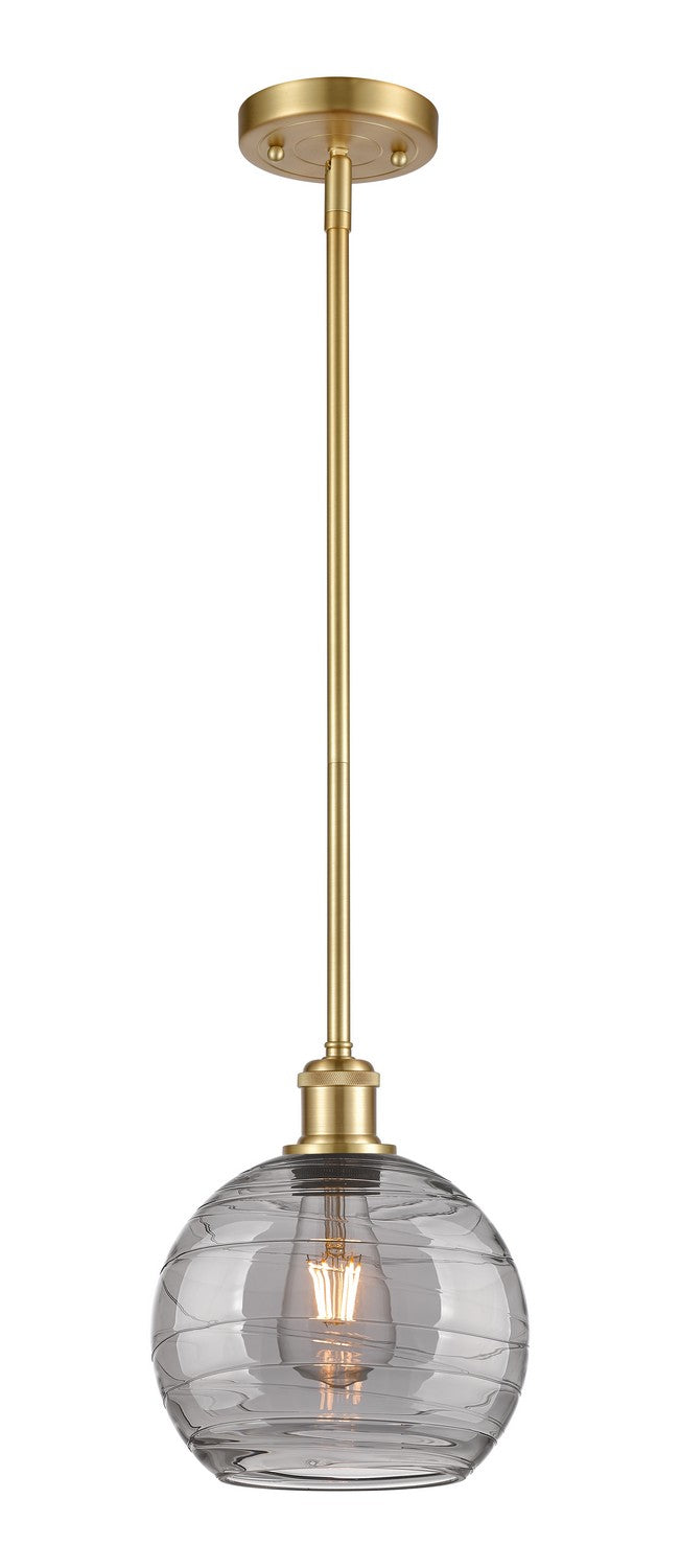 Innovations 516-1S-SG-G1213-8SM One Light Mini Pendant, Satin Gold
