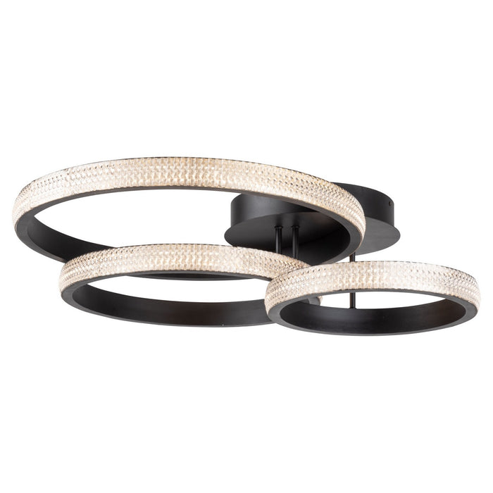 Artcraft AC6715BK LED Flush Mount, Matte Black