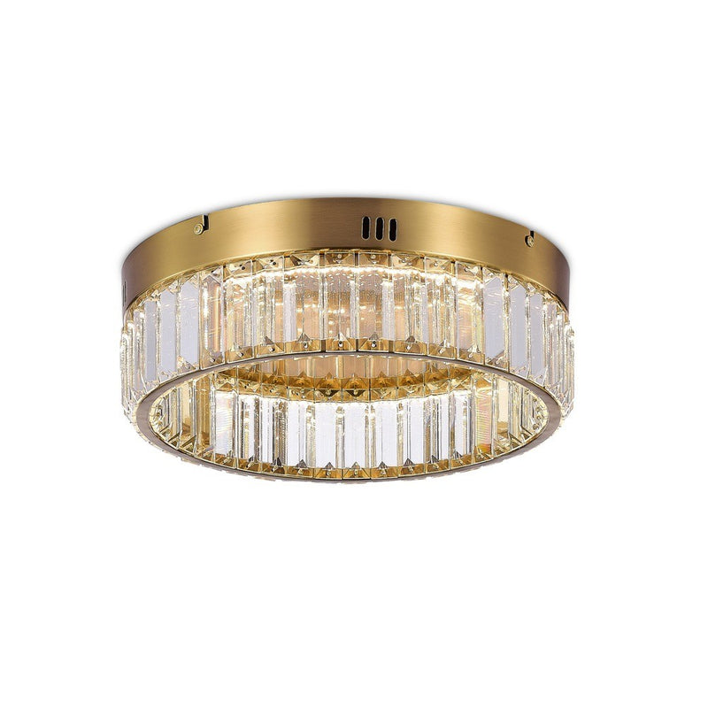Artcraft AC6724BB LED Flush Mount, Brushed Brass