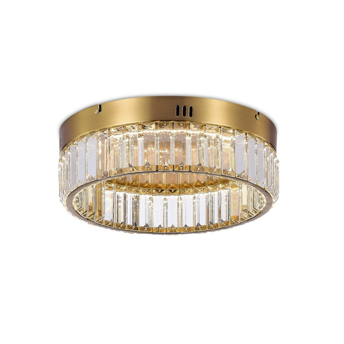 Artcraft AC6724BB LED Flush Mount, Brushed Brass