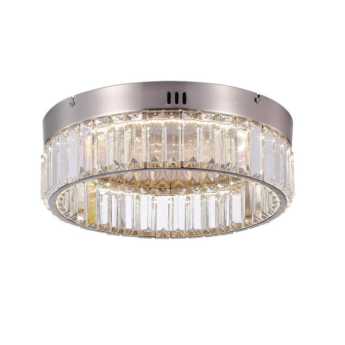Artcraft AC6724SN LED Flush Mount, Satin Nickel