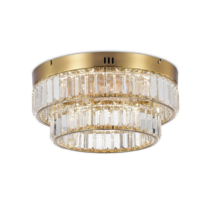 Artcraft AC6725BB LED Flush Mount, Brushed Brass