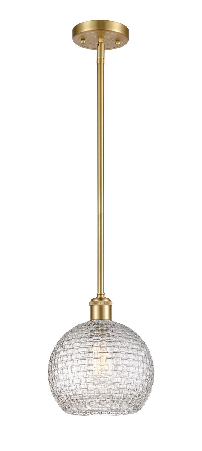 Innovations 516-1S-SG-G122C-8CL One Light Mini Pendant, Satin Gold