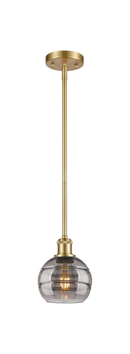 Innovations 516-1S-SG-G556-6SM One Light Mini Pendant, Satin Gold