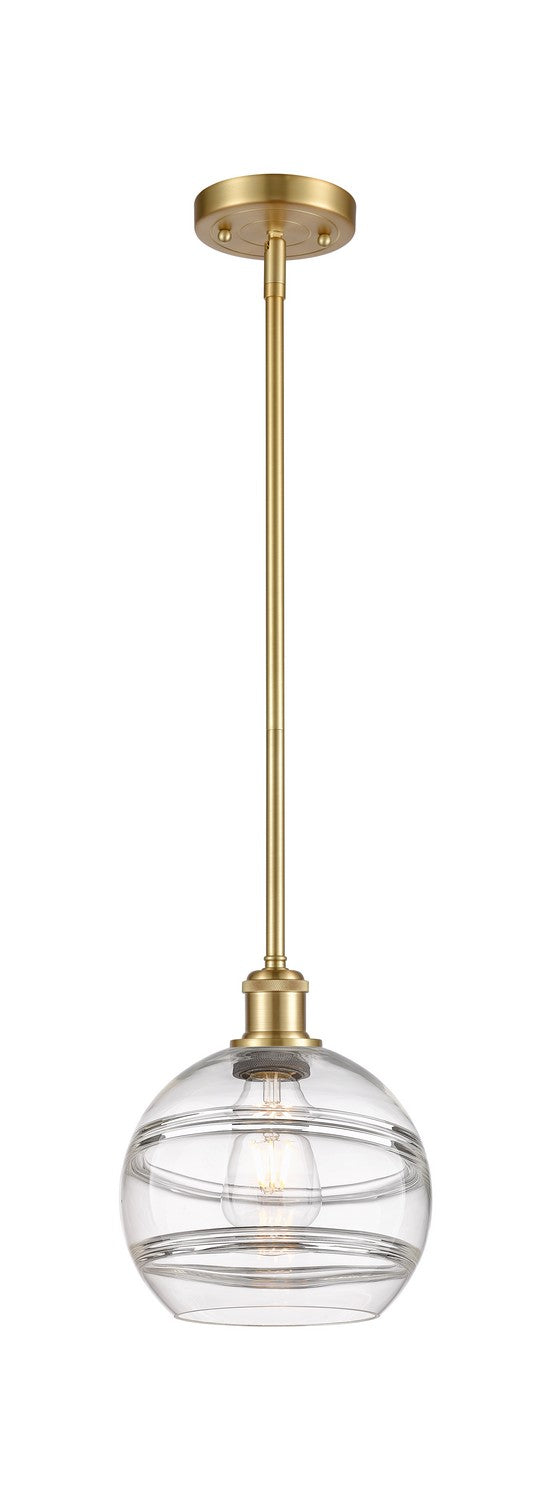 Innovations 516-1S-SG-G556-8CL One Light Mini Pendant, Satin Gold