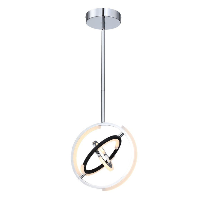 Artcraft AC6742PN LED Pendant, Polished Nickel